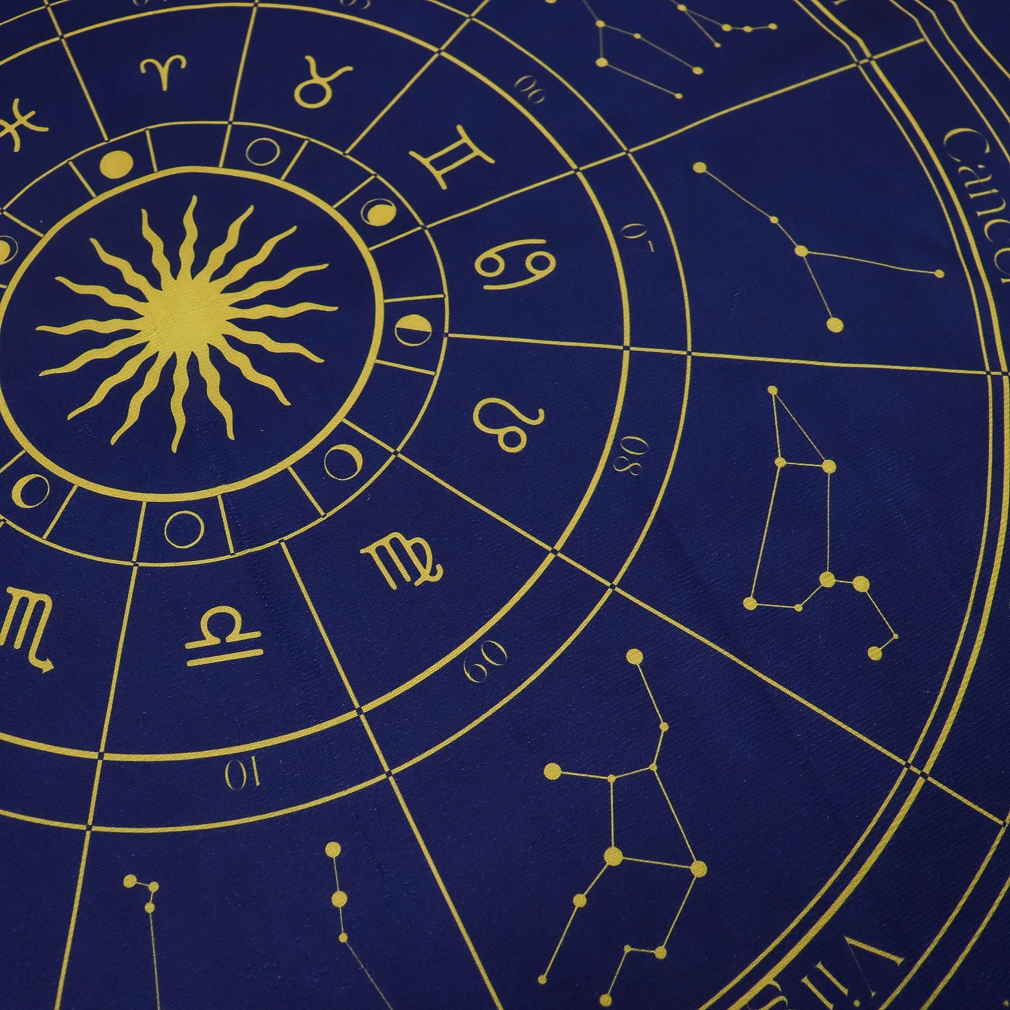 Paño para lectura de Tarot - Zodiaco
