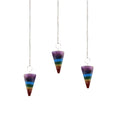 Péndulos Especiales - Chakra 7 Piedras