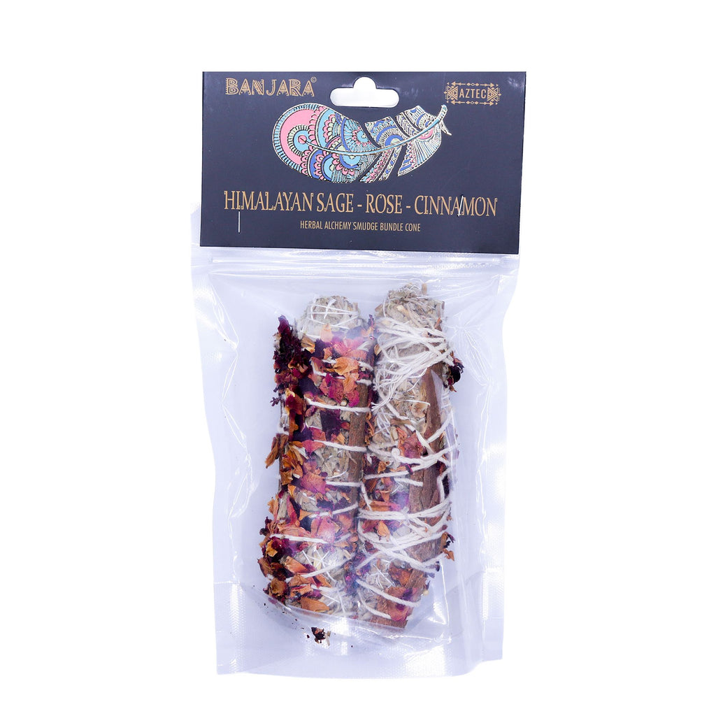 Banjara Smudge - Himalayan Sage, Rose, Cinnamon