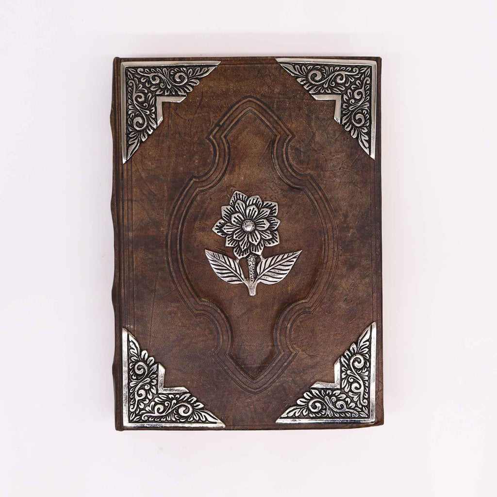 Libro Bronceado Rojo - Decoracion de rosas de zinc con bordes de cubierta