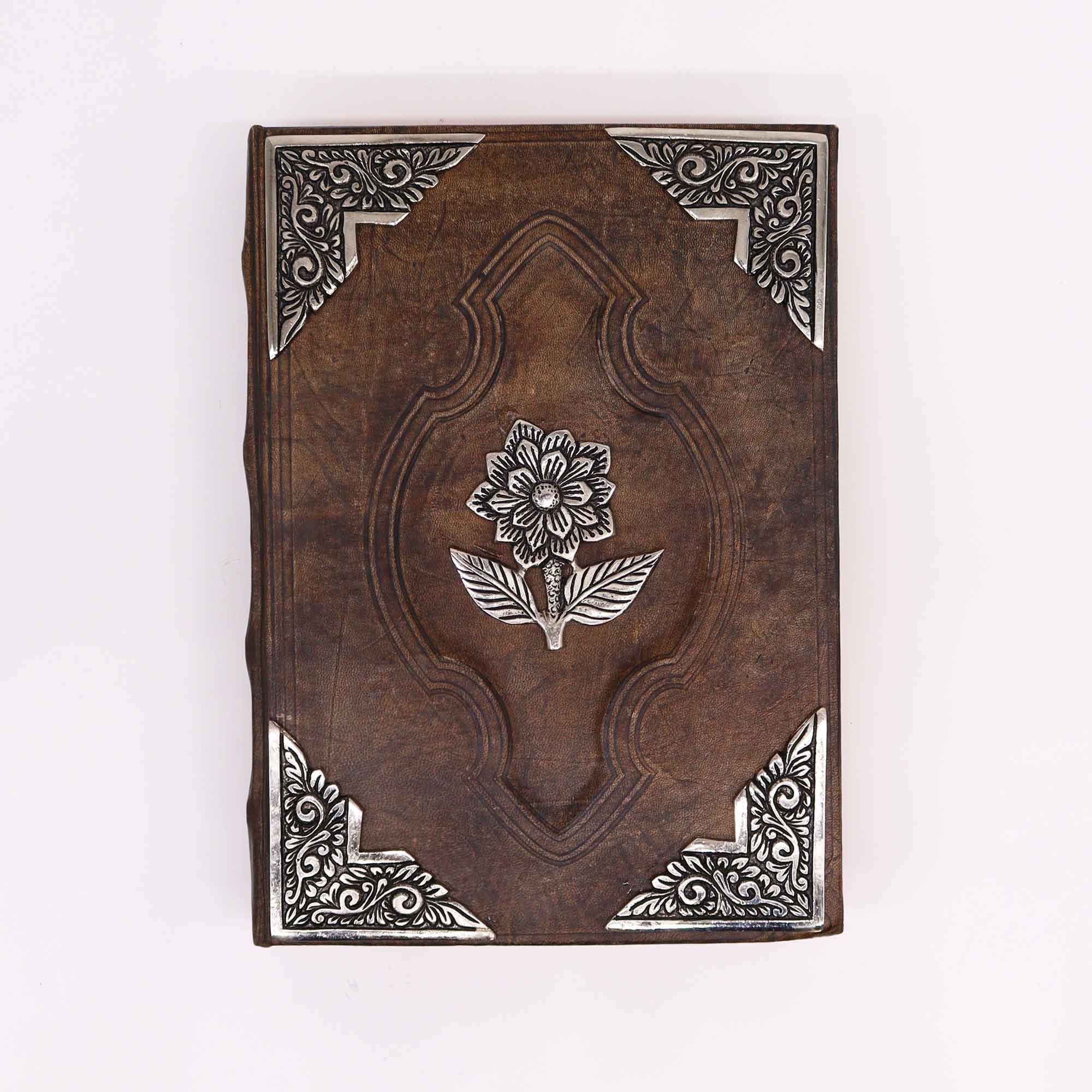 Libro Bronceado Rojo - Decoracion de rosas de zinc con bordes de cubierta