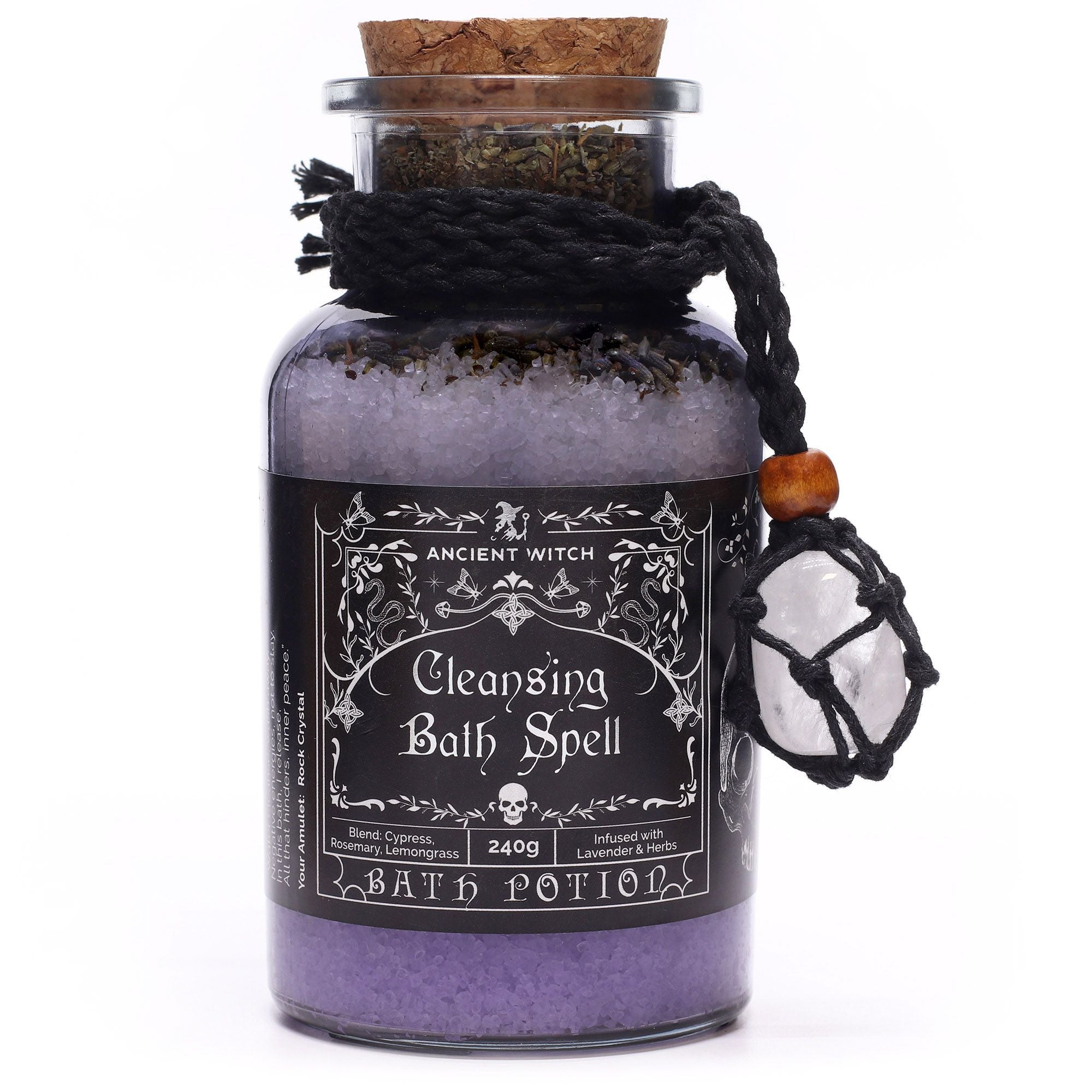 Baño de Bruja Purificación · Poción Ritual con Cristal de Roca