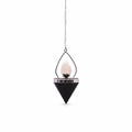 Gemstone Lantern of Life Pendulum - Black Agate & Rose Quartz