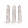 Punta de obelisco de seis caras de piedra preciosa aprox. 11 cm - Cuarzo claro